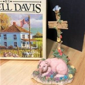 Lowell Davis Don't Pick The Flowers -Wilbur Pig